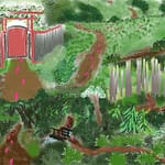 The Rose Petal Footprints