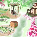 The Rose Petal Footprints