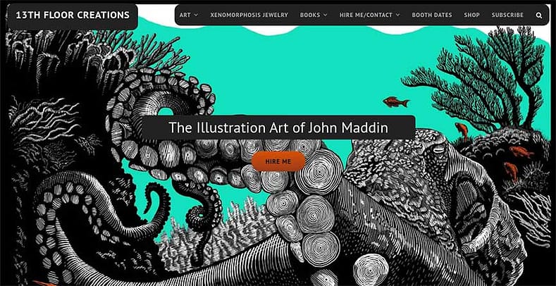 John D Maddin Art website