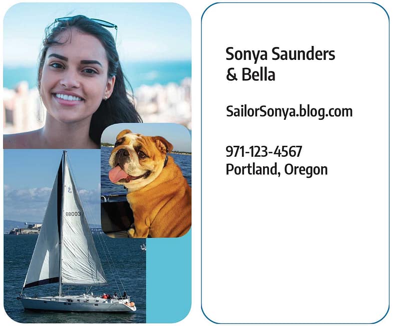 young woman with dog and sailboat