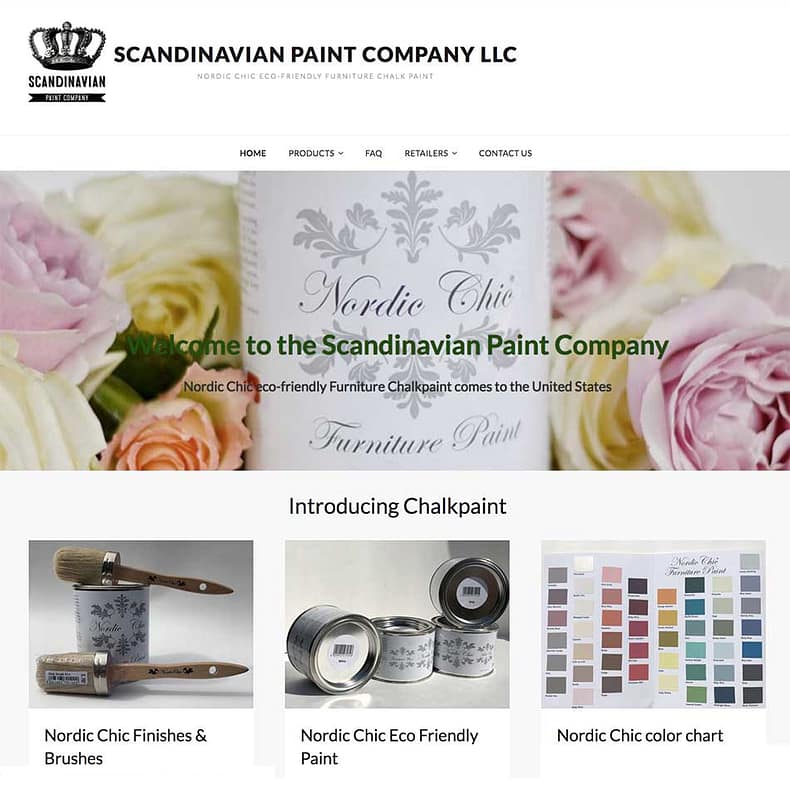 Scandinavian Paint Company, U.S. Distributor for Nordic Chic Paints